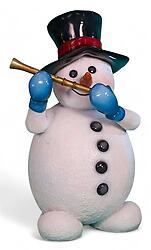 Snowman with flute Statue