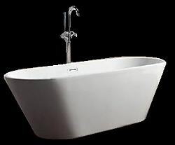 Vitale II Acrylic Modern Freestanding Soaking Bathtub 67