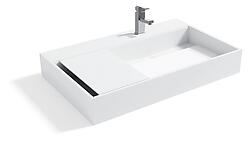 Malibu Designer Solid Surface Bathroom Sink 31.5