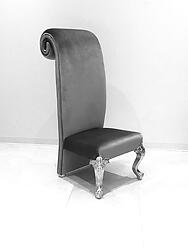 Savoy High back Chair Gray