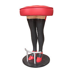 Lady Legs Bar Stool Black Stocking