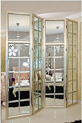 Room Divider Folding Mirror Screen - Loiret
