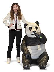 Panda Bear Eating Life Size Statue
