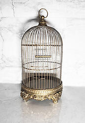 Hanging Decorative Bird Cage Antique Style