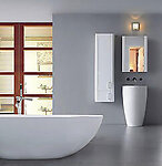 Fiori II - Modern Bathroom Pedestal Sink 21.65