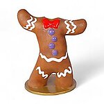 Gingerbread Man Photo Op Statue 4.6 FT Christmas Decor