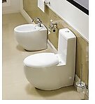 Modern Bathroom Toilet - One Piece Dual Flush - Varazze