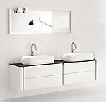 Blanc II - Double Sink Modern Bathroom Vanity Set 59