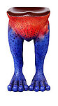 Frog Stool Rainforest Bar Stool Red and Blue