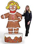 Gingerbread Woman Statue 6.5 FT Large Christmas Decor