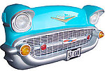 Chevy Front Wall Decor Turquoise Real Size
