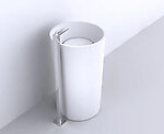 Anzo II - Modern Bathroom Pedestal Sink Cast Stone 17.7