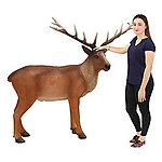 Reindeer Statue Large Life Size Christmas Decoration