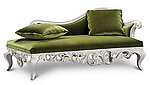 Claudette Chaise Lounge Sofa - Green