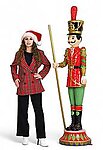 Toy Soldier Statue with Baton Large Christmas Decor 6.5 FT