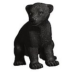 Baby Black Bear Sitting Statue