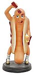 Funny Hot Dog with Bun Display Statue 31