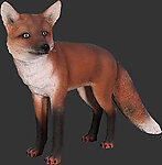 Red Fox Life Size Statue
