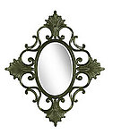 Voltaire Modern Luxury Mirror - Olive Green