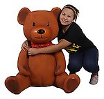 Large Sitting Teddy Bear Statue For Christmas Commercial Displays