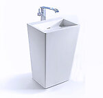 Fazio II - Modern Bathroom Pedestal Sink