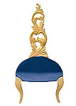 Diana Modern Dining Chair Blue Velvet