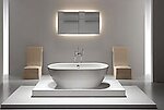 Biagio Acrylic Modern Freestanding Soaking Bathtub 68