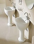 Modern Bathroom Pedestal Sink - Barron