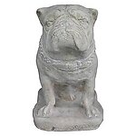 Bulldog Statue - Roman Stone Finish