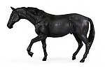 Black Stallion Horse Life Size Statue Working