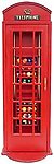 London Phone Booth Billiard Ball and Rack Cabinet