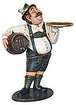 Tiroler Beer Waiter butler statue 3FT