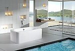 Jacopi Acrylic Modern Freestanding Soaking Bathtub 71