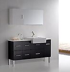 Loza III Modern Bathroom Vanity Set 55