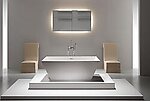 Eleganza Acrylic Freestanding Soaking Modern Bathtub 65