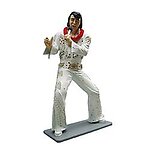 Elvis Life Size Statue in White Jumpsuit