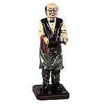 Old Man Butler Statue Holding Tray 2FT
