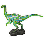 Ornithomimus Dinosaur Life Size Statue - Green and Blue 5.9FT