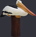 Life Size Pelican on Post Replica Statue