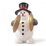 Snowman with Cymbals Statue