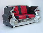 Car Sofa Black 59 Cadillac Car Couch