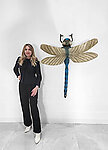 Dragonfly Sculpture Extra Large 4 FT Wall Mount