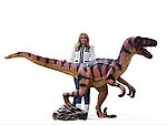 Velociraptor Statue Life Size Raptor 10 FT