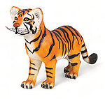 Tiger Cub Standing Life Size Statue