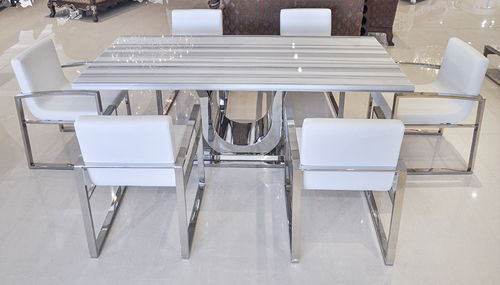 Modern Dining Table Uscio II White Vein 2